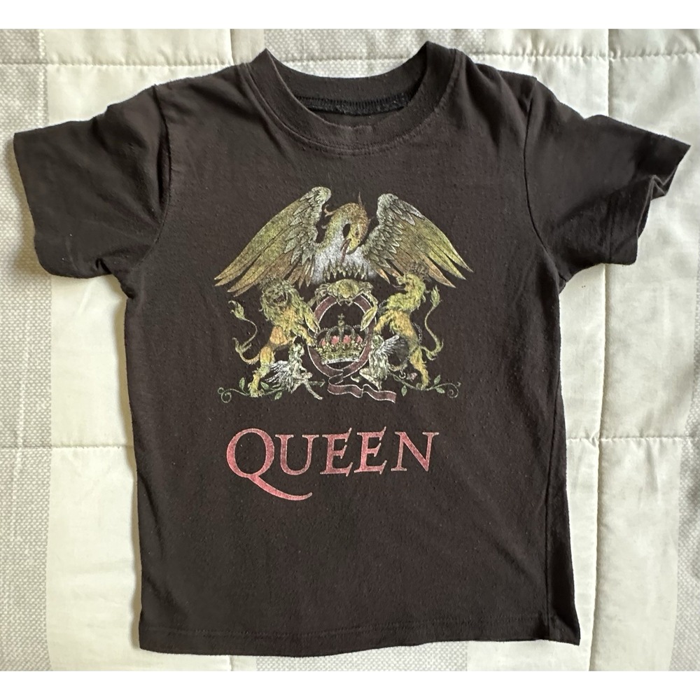 Queen Band T Shirt  Kids 4T Official Merch Classic Rock Pre-Owned Black